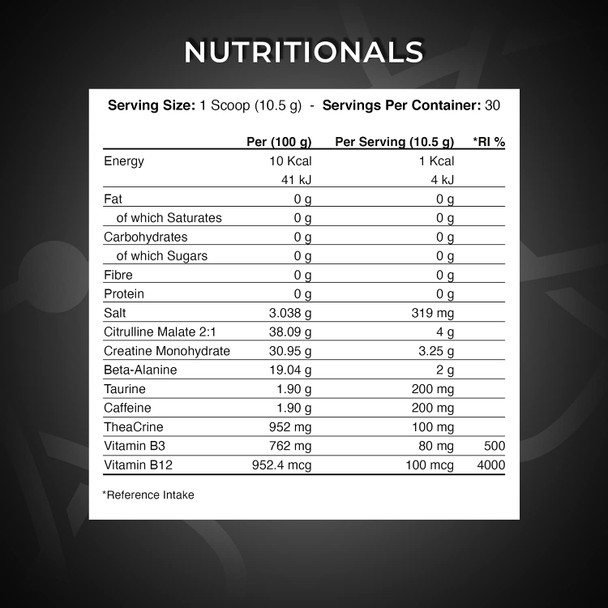 Applied Nutrition ABE - All Black Everything Pre Workout Energy, Increase Physical Performance with Citrulline, Creatine, Beta Alanine, Caffeine Vitamin B Complex, 315g, 30 Servings (Mystery Flavour)