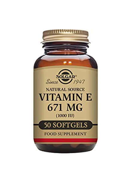 Solgar Vitamin E 671 mg (1000 IU) Softgels - Pack of 50