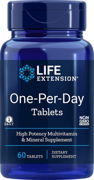 Life Extension One-Per-Day Tablets, 60 Tabs