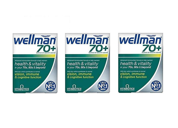 Wellman 70 Plus Tablets - Pack Of 30 Tablets (Pack of 3)