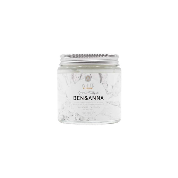 Ben & Anna Natural White with Flouride Toothpaste Jars 3.53 oz