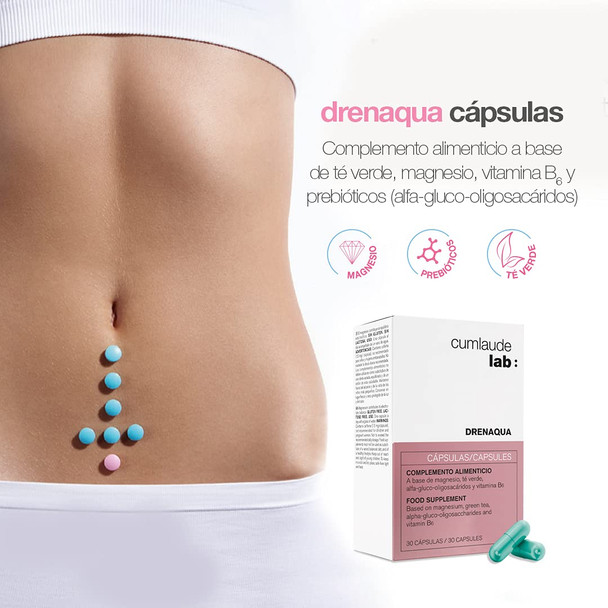 Cumlaude Drenaqua Caspsules With Probiotics And Prebiotics 30 Units by Cumlaude Cumlaude Drenaqua Caspsules With Probiotics And Prebiotics 30 Units by Cumlaude