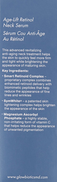 GLOWBIOTICS MD - Probiotic Age-Lift Retinol Neck Serum, 1oz