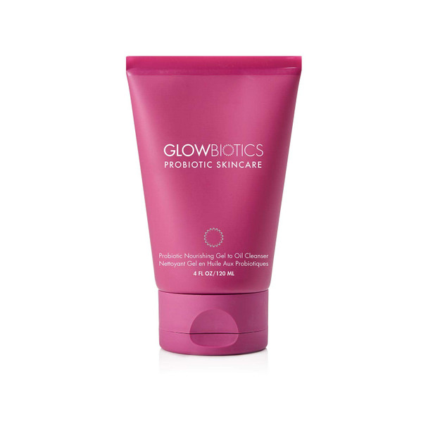Glowbiotics MD Probiotic Nourishing Gel to Oil Cleanser Makeup Remover - For Dry, Normal, and Sensitive Skin - 4 Fl Oz