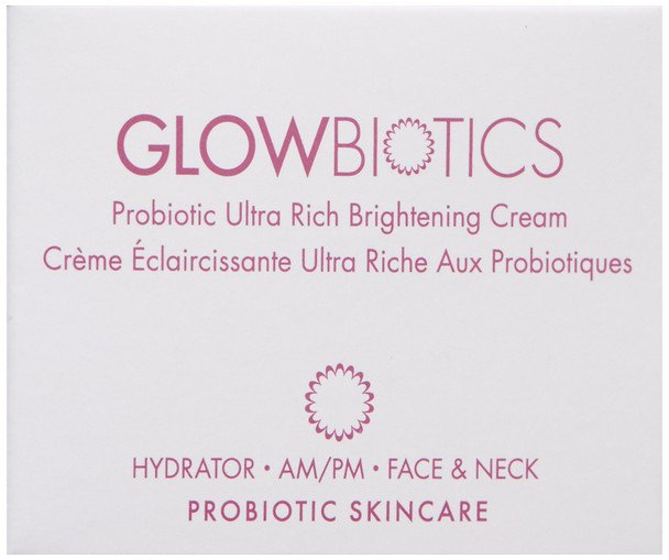 GLOWBIOTCS MD, Probiotic Ultra Rich Brightening Cream Deeply Moisturizing and Regenerative For Normal Sensitive and Dry to Excessive Dry Skin Types 1.7, 2 Fl Oz