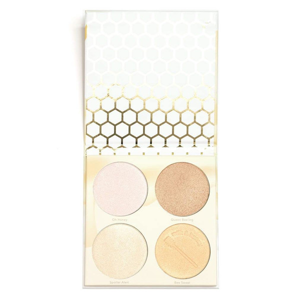 Beauty Bakerie Milk & Honey Highlighter Makeup Palatte, Shimmer Highlighter for a Natural Glow, 4 Shades