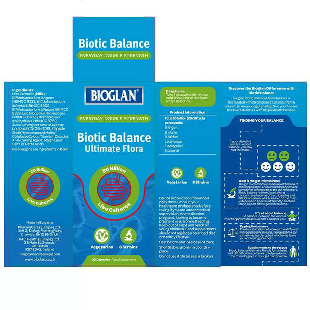 Bioglan Biotic Balance Ultimate Flora 30 Capsules Duo Pack  30 Caps x 2