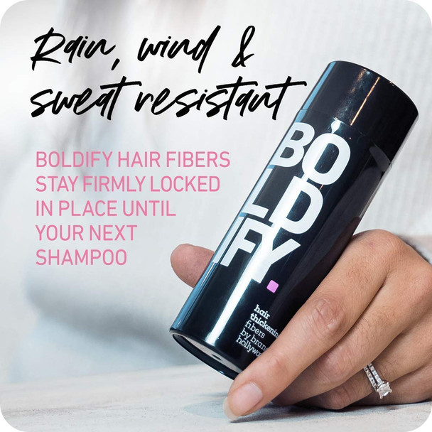 Hair Fibers (LIGHT BROWN) + Biotin Gummies: Boldify Conceal & Glow Bundle: Undetectable & Natural Hair Fibers for Men & Women & All Natural, Vegan & Sugar Free Gummies