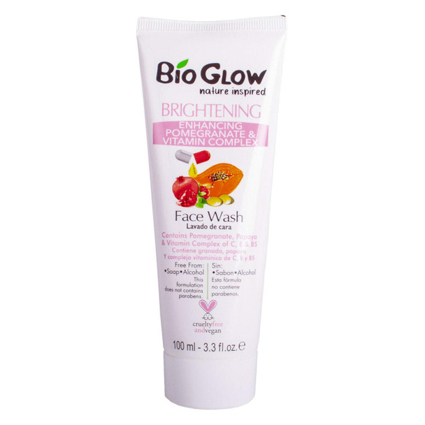 Bioglow Face Wash Purifying, Moisturising & Enhancing Cleansing Alcohol Free (Enhancing Pomegranate)