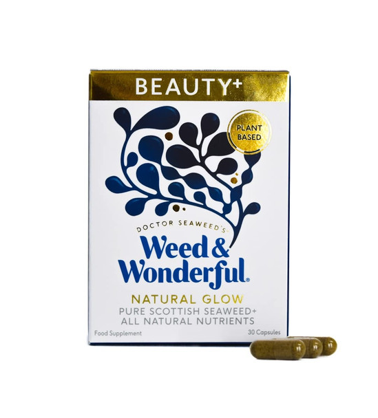 Doctor Seaweed's Weed & Wonderful | Beauty+ Capsules | 1 Months Supply | Organic Scottish Seaweed with Vitamins | Nails, Skin & Hair Natural Supplement