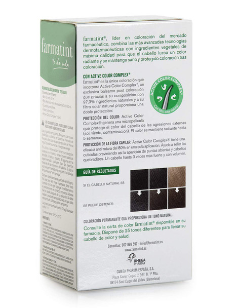 Farmatint Permanent Gel Hair Dye 155 ,5N Castaño Clear
