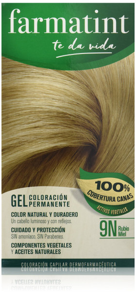 Farmatint Permanent Gel Hair Dye 9N Honey Blonde