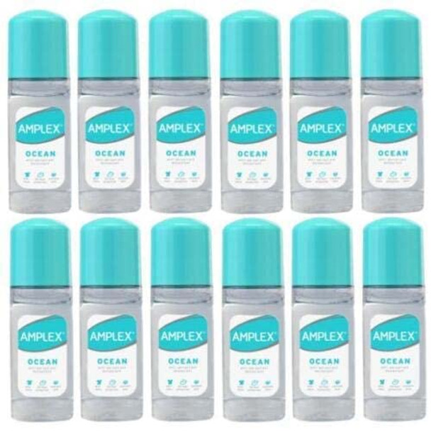 Amplex Ocean Anti-Perspirant Deodorant Roll-On 50ml | 12 Pack