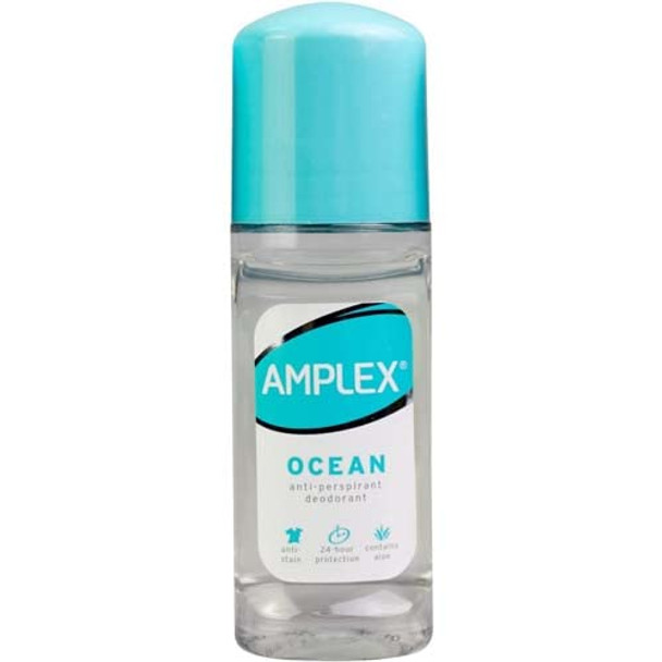 Amplex Ocean Anti-Perspirant Deodorant Roll-On 50ml | 12 Pack