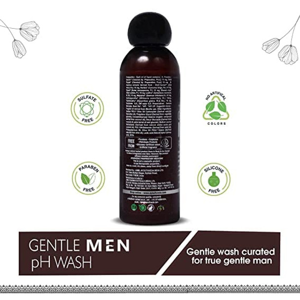 Avoka Naturals Ayouthveda Gentle Men Ph Wash - 180ml