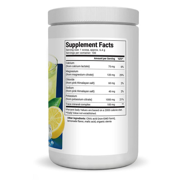 Dr. Berg's Original Keto Electrolytes Powder (100 Servings) Lemonade Flavor