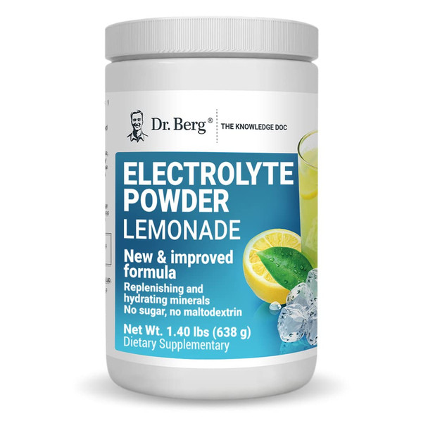 Dr. Berg's Original Keto Electrolytes Powder (100 Servings) Lemonade Flavor