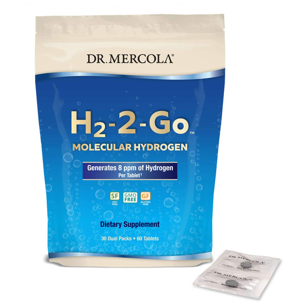 Dr. Mercola H2-2-Go Packets, Up to 8ppm of Molecular Hydrogen Gas