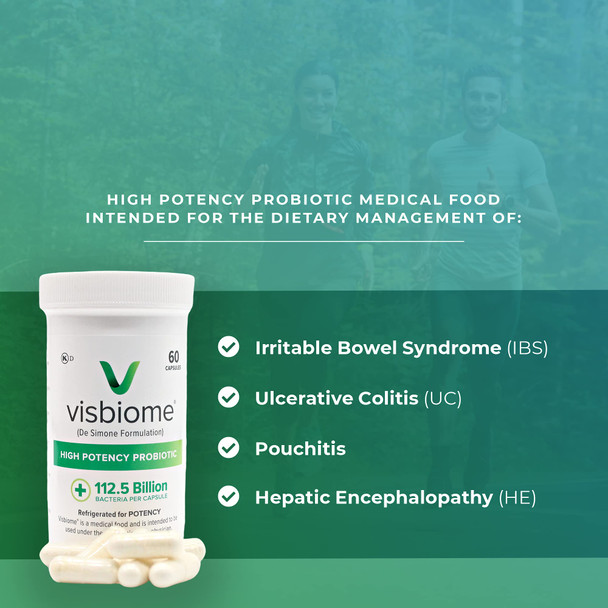 Visbiome High Potency Probiotic Capsules 112.5 Billion Cfu  (2-Pack)