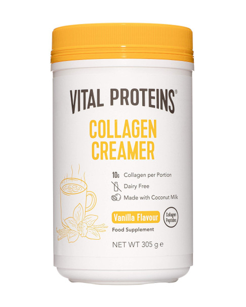 Vital Proteins Collagen Coffee Creamer, No Dairy & Low Sugar Powder with Collagen Peptides Supplement - with Energy-Boosting MCTs - Vanilla 305g