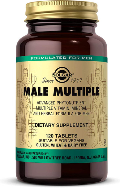 Solgar Male Multiple Tablets, 120 Tablets