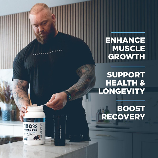 Transparent labs 100% Grass-Fed Whey Protein Isolate Chocolate Peanut Butter flavor  2.45 Lbs
