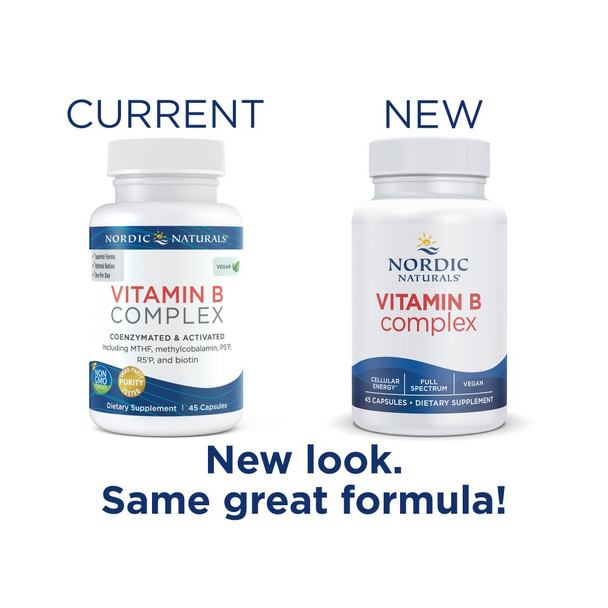 Nordic Naturals Vitamin B Complex  45 Caps  55 g