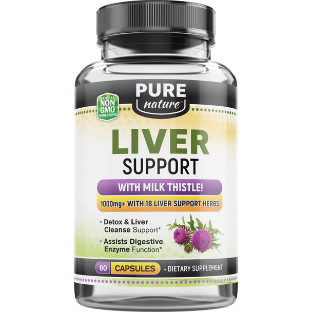 Liver Support, Detox & Repair Formula  Milk Thistle Supplement 60 Count - 20% Discount