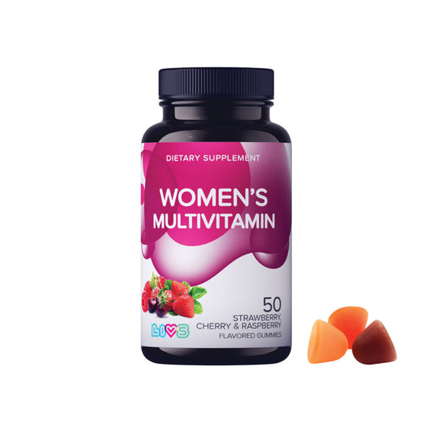 LIVS Womens Multivitamin Gummies 50 Strawberry Cherry & Raspberry LIVS Womens Multivitamin Gummies 50 Strawberry Cherry & Raspberry