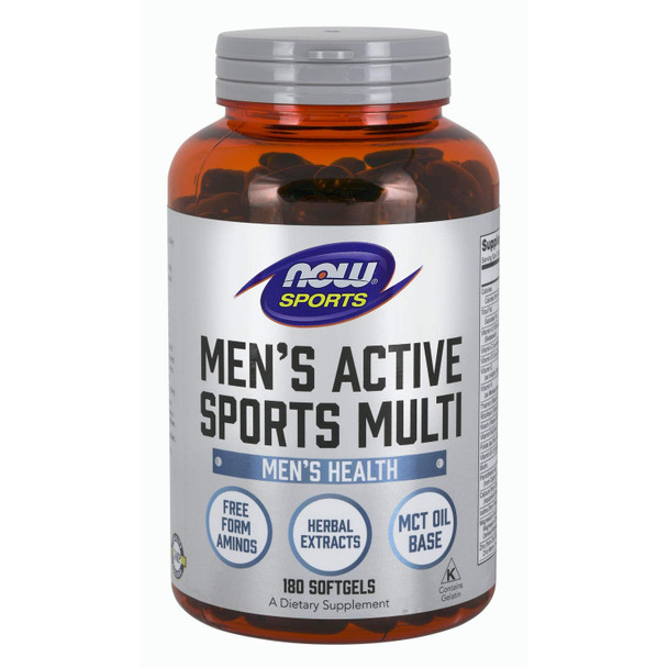 Sports, Men'S Extreme Sports Multi, 180 Softgels - Now Foods - Uk Seller