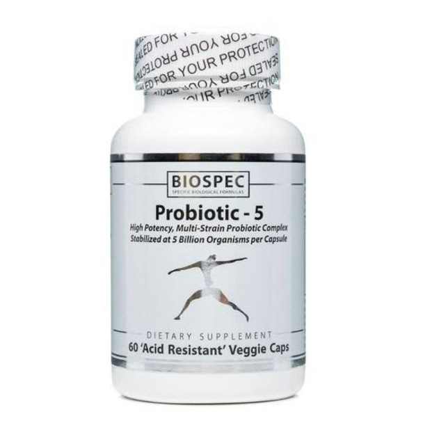 Probiotic-5 60 Tablets - Biospec Nutritionals Biospec Nutritionals