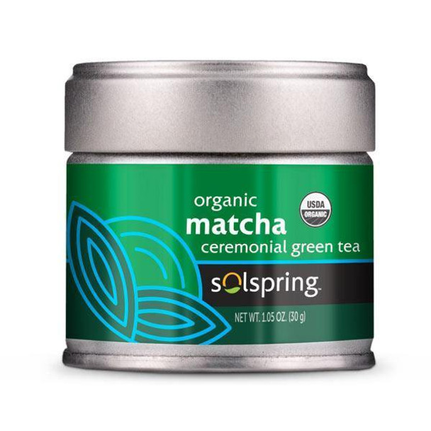 Solspring Organic Matcha Ceremonial Green Tea 1.05 oz Dr.mercola - Deal 2 pack New Label
