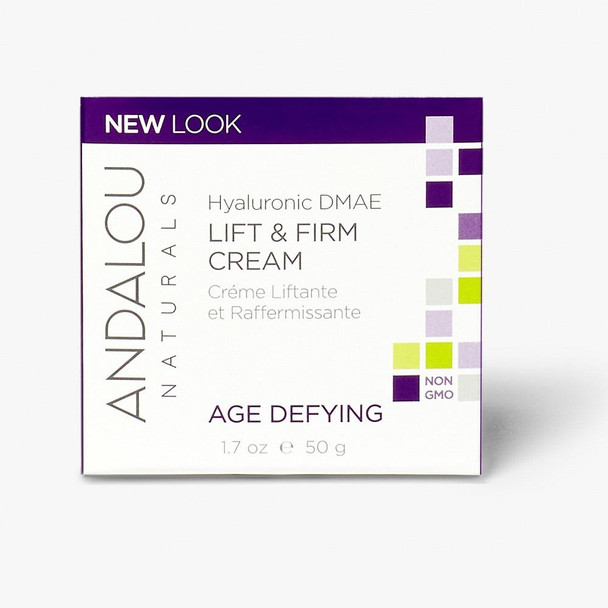 Andalou Naturals Age Defying Hyaluronic DMAE Lift & Firm Cream with Q10 50g