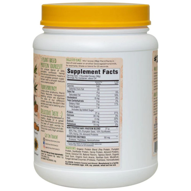Body Plenti Plants Protein 2lb