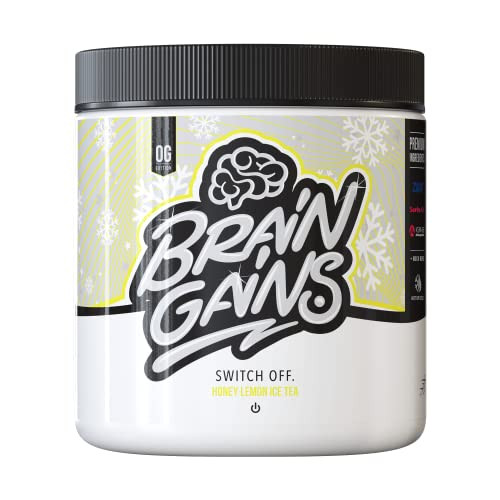 Brain Gains Switch Off Original Nootropic Sleep Aid 200g Honey Lemon Ice Tea
