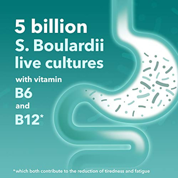 Diorabyota Saccharomyce Boulardii Food Supplement - w/5 Billion Live Cultures - (12 Sachets) Supports Live Bacteria Levels in Your Gut - Has Added Vitamins B6 B12 A & D -Strawberry Flavour