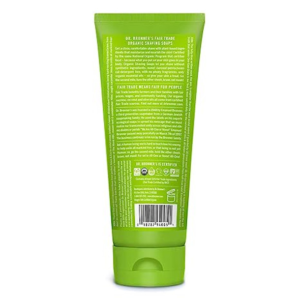 Dr Bronner Organic Shaving Soap Gel Lemongrass & Lime