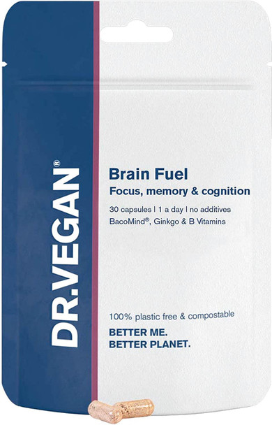 Dr Vegan Brain Fuel Memory & Focus with BacoMind Shelf Box of 5