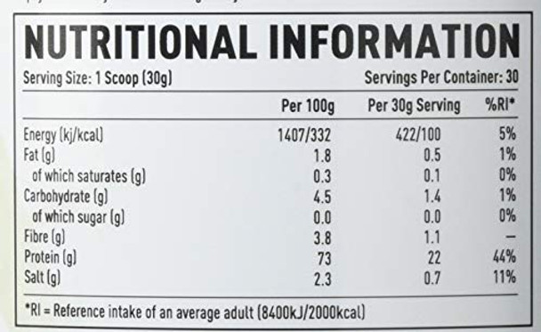 Efectiv Nutrition Vegan Protein - Pea Protein Isolate - Hemp Protein - 24 Grams Protein per Serving - 30 Servings - 908 Grams - Chocolate