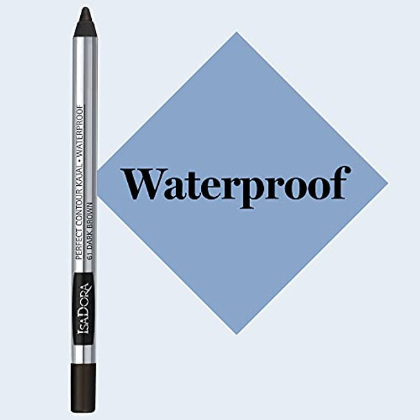 IsaDora Perfect Contour Waterproof Kajal Eyeliner 1.2g - 61 Dark Brown