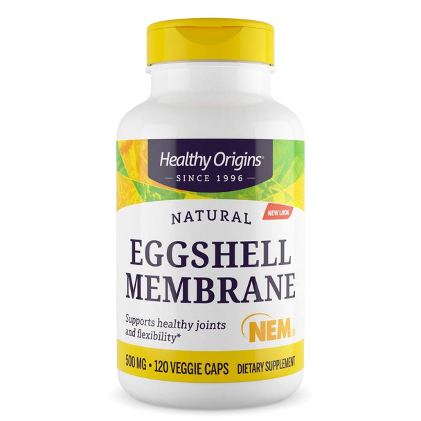 Healthy Origins - Eggshell Membrane (NEM), 500mg x 120 Vegetarian Capsules | Natural | Joint Supplement | Gluten-Free | Soy-Free | Dairy-Free