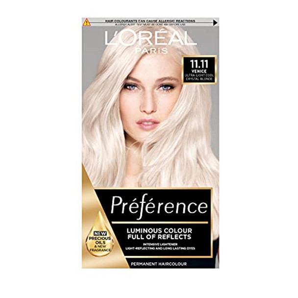 L'Oreal Preference Permanent Hair Dye, 11.Very Light Crystal Blonde