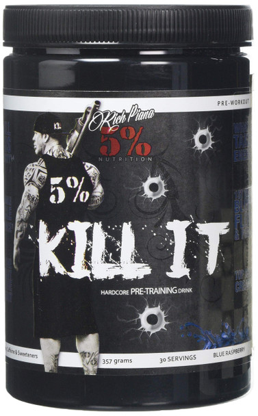 Rich Piana 5% Nutrition Kill It Int 288G Blue Raspberry