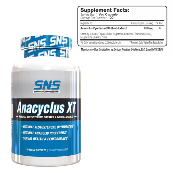 Serious Nutrition Solutions Anacyclus XT 120 Capsules