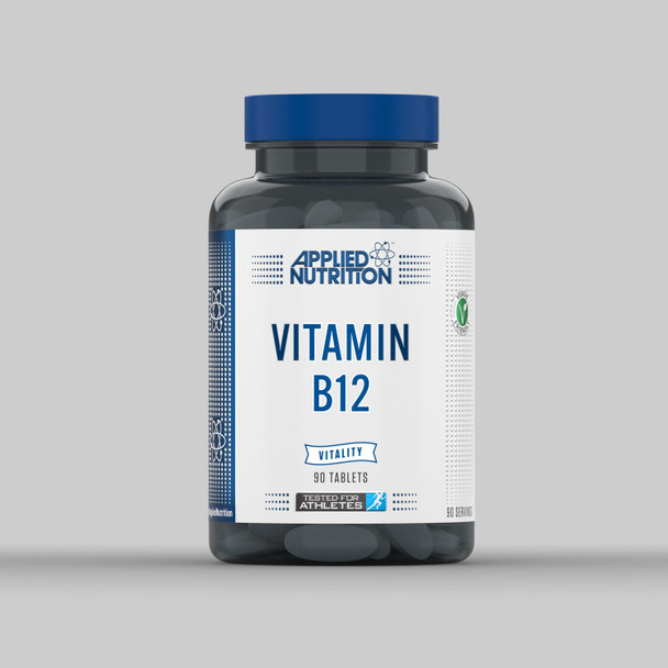 Applied Nutrition Vitamin B12 1000mcg - Contributes to The Normal Function of The Immune System & Reduction of Tiredness and Fatigue | Made in The UK, 90 Vegetarian & Vegan Tablets