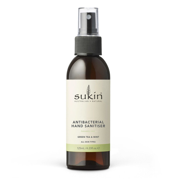 Sukin Natural Antibacterial Hand Sanitiser Spray - Green Tea & Mint