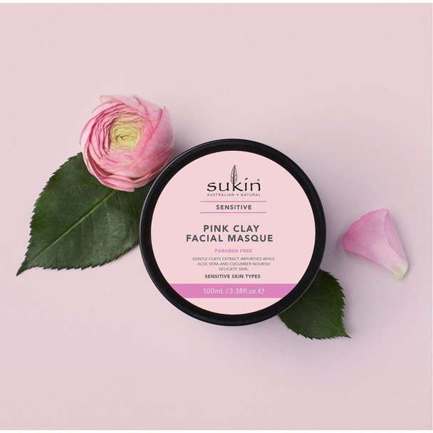 Sukin SENSITIVE Pink Clay Facial Masque 100mL