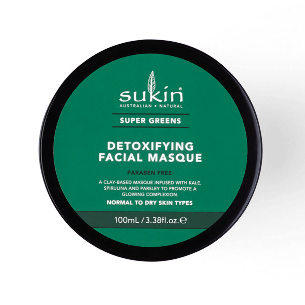 Sukin SUPER GREENS Detoxifying Facial Masque 100mL