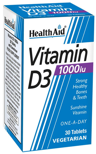 HealthAid Vitamin D 1000iu - 30 Tablets