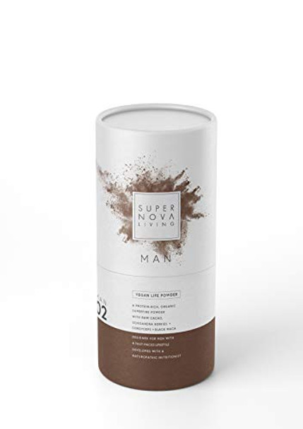 Supernova Living Vegan Plant-based Protein Powders - Man 02 Chocolate Flavour 480g